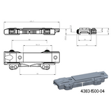 Base para adaptadores JK-N | base picatinny con palancas QD [corta] 