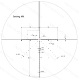 Vector Optics Veyron 4-16x44 IR Alcance de rifle iluminado de primer plano focal 