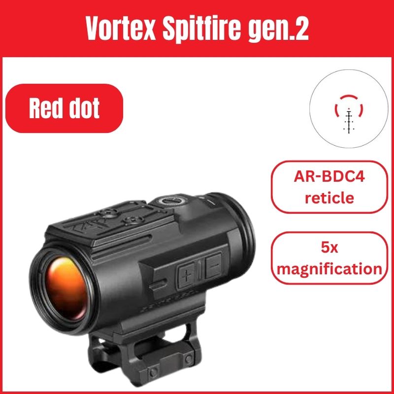 Vortex Spitfire HD Gen II | Visor con prisma 5x